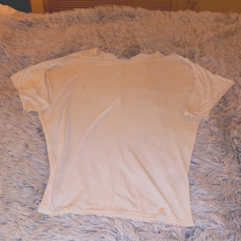 White fitted tunic top